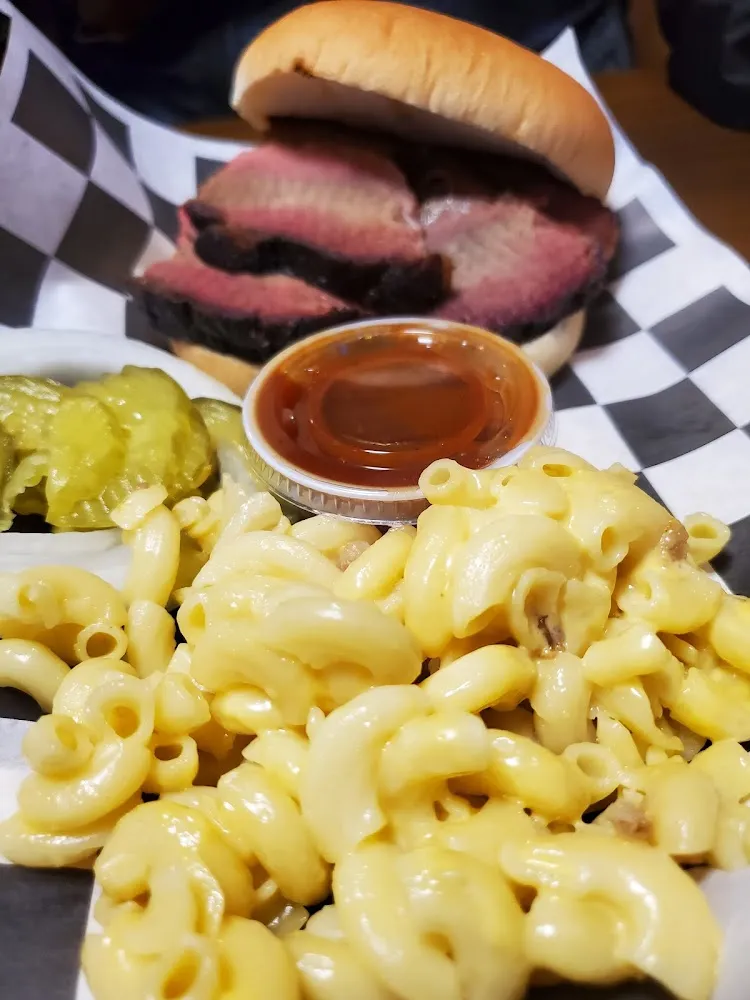 Sliced Brisket Sandwich